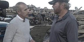 Toby Keith surveys the tornado wreckage in his hometown.