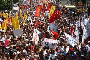 Demonstration in Turkey's capital, Ankara (Credit: AFP/Getty Images)